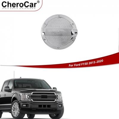 Exterior Door Fuel Filler Tank Gas Cover Accessories For 2015- F150 Chrome