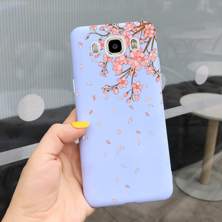 Soft TPU Case For Samsung J7 J5 J3 2016 Phone Case Flower Printed Silicone Cute Back Cover For Samsung Galaxy J3 J5 7 2016 Funda