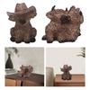 Highland Cow Statue Small Modern for Fireplace Table Centerpiece Entrance