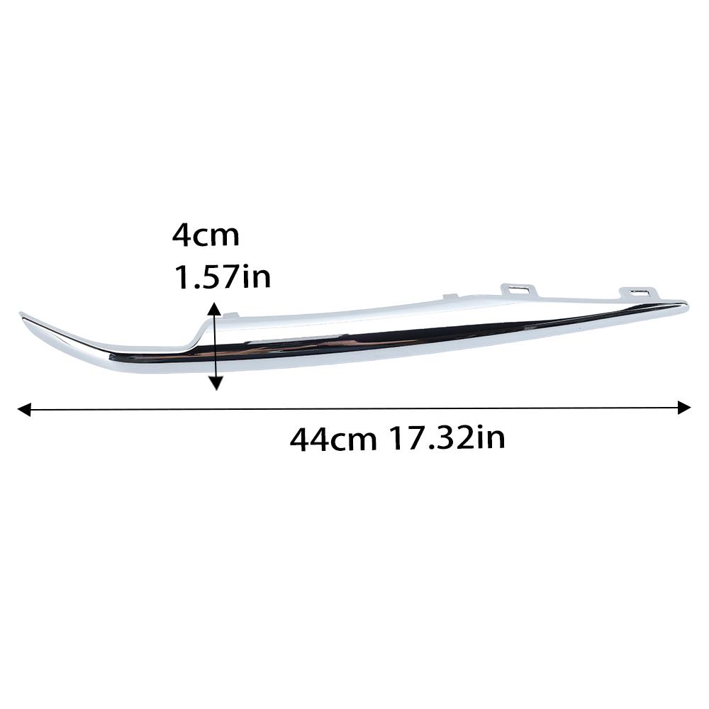 EFMT3 Front Bumper Fog Light Trim for Cadillac Escalade 2015-2019 ABS Fit Replace Headlight Fog Lamp Eyebrow Strip Car Accessories