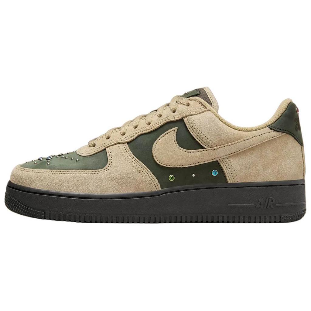 Nike Air Force 1 Low Dark Army Neutral Olive Gems Women Sneakers Brown HF0674-300