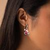 Christmas Cartoon Santa Claus Earrings With Shining Snow Details Premium Alloy Accessories For Women Teens