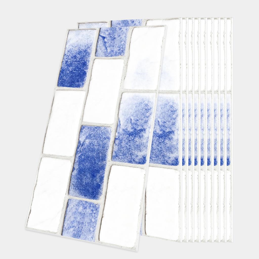 10/20/30Pcs 3D Mosaic Tile Stickers - Waterproof PVC Wall Decals - Thickened Self-Adhesive Brick Wallpaper for Kitchen & Bathroom - Multiple Designs