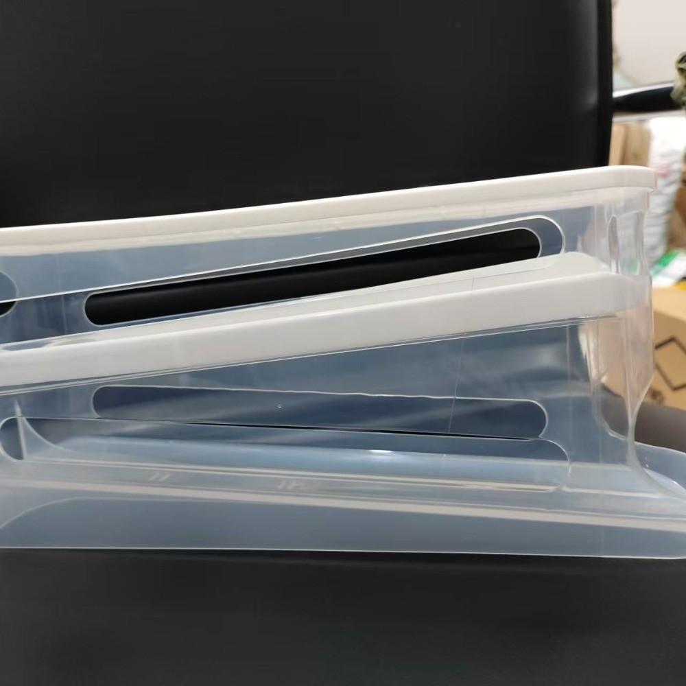 Transparent Egg Storage Box Space Saving Egg Dispenser Durable Egg Carton for Kitchen Countertop