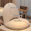 Recline & Rest: Foldable Tatami Floor Cushion Chair with Backrest & Bed Function