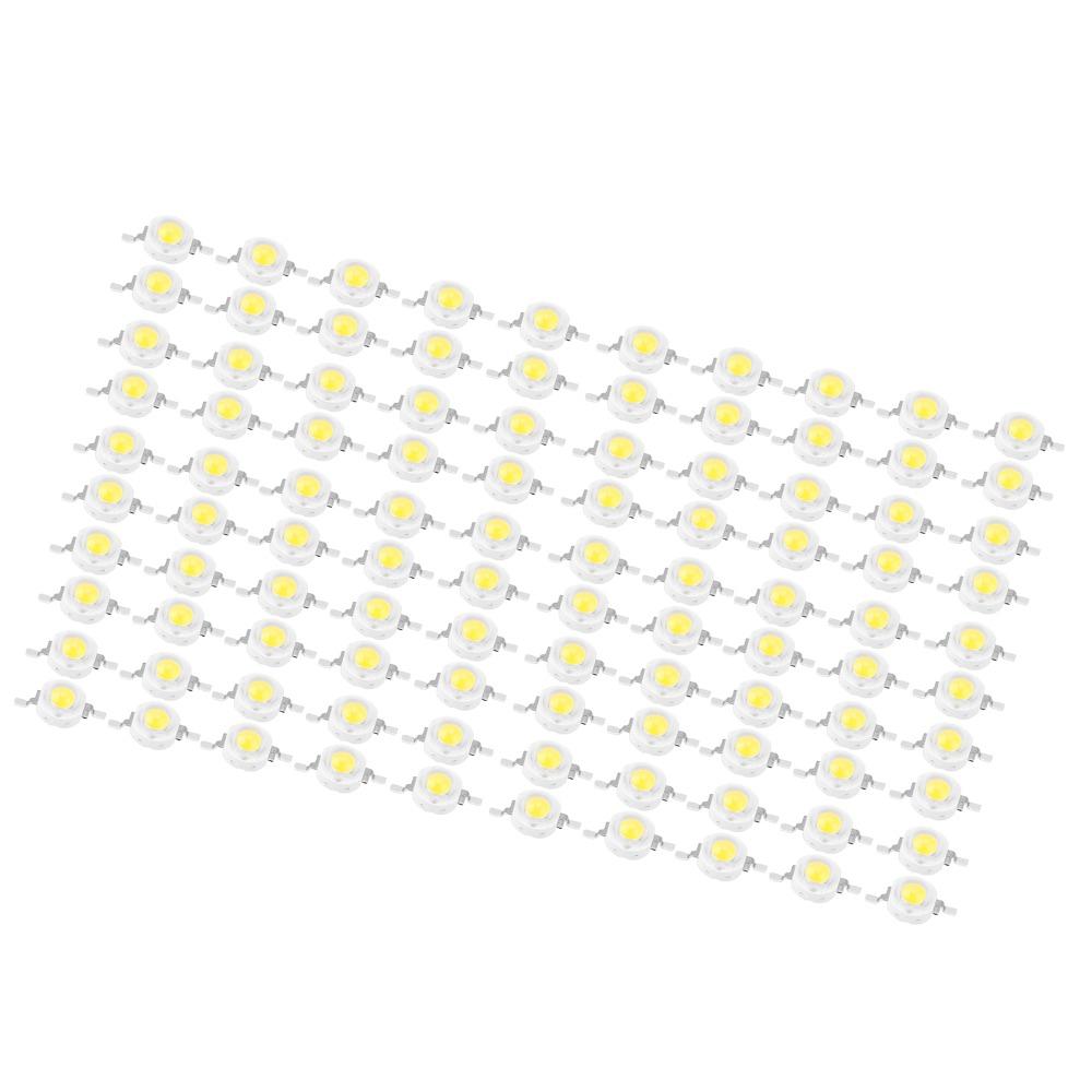 100PCS 110LM/W High Power LED Beads 3W High Power DIY Lighting Fixtures  Spotlight Replacement