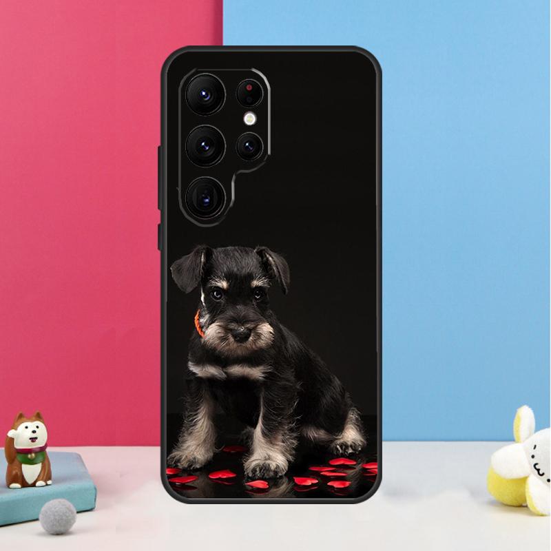 Schnauzer Puppy Dog Case For Samsung Galaxy S26 S25 S24 S20 S21 S22 S23 Ultra S10 Plus S25 FE Back Cover Shell