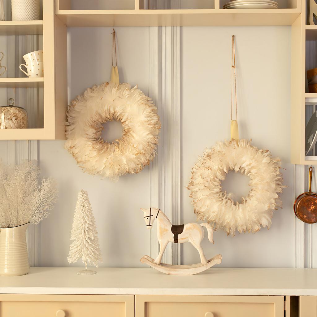 30Pcs Circular Ring DIY Foam Wreath Craft Materials White Foam Ring Decorative Supplies for Handcrafted Wedding Party