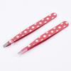 2Pcs/Set Eyebrow Tweezer Anti-Slip Rust-Proof Stainless Steel Professional Slanted Eyebrow Shaving Remover for Women