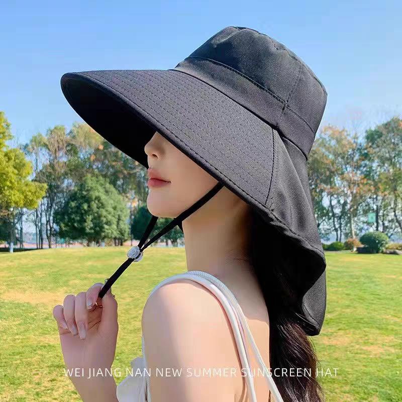 New Style, Summer UV Protection, Face Shield Hat, Shawl Neck Protection, Sun Hat, Spring Summer Sun Protection Hat, Large Brim, Fisherman Hat