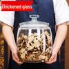 Large Glass Food-Grade Storage Jar for Dried Tangerine Peel and Tea Sealed for Freshness