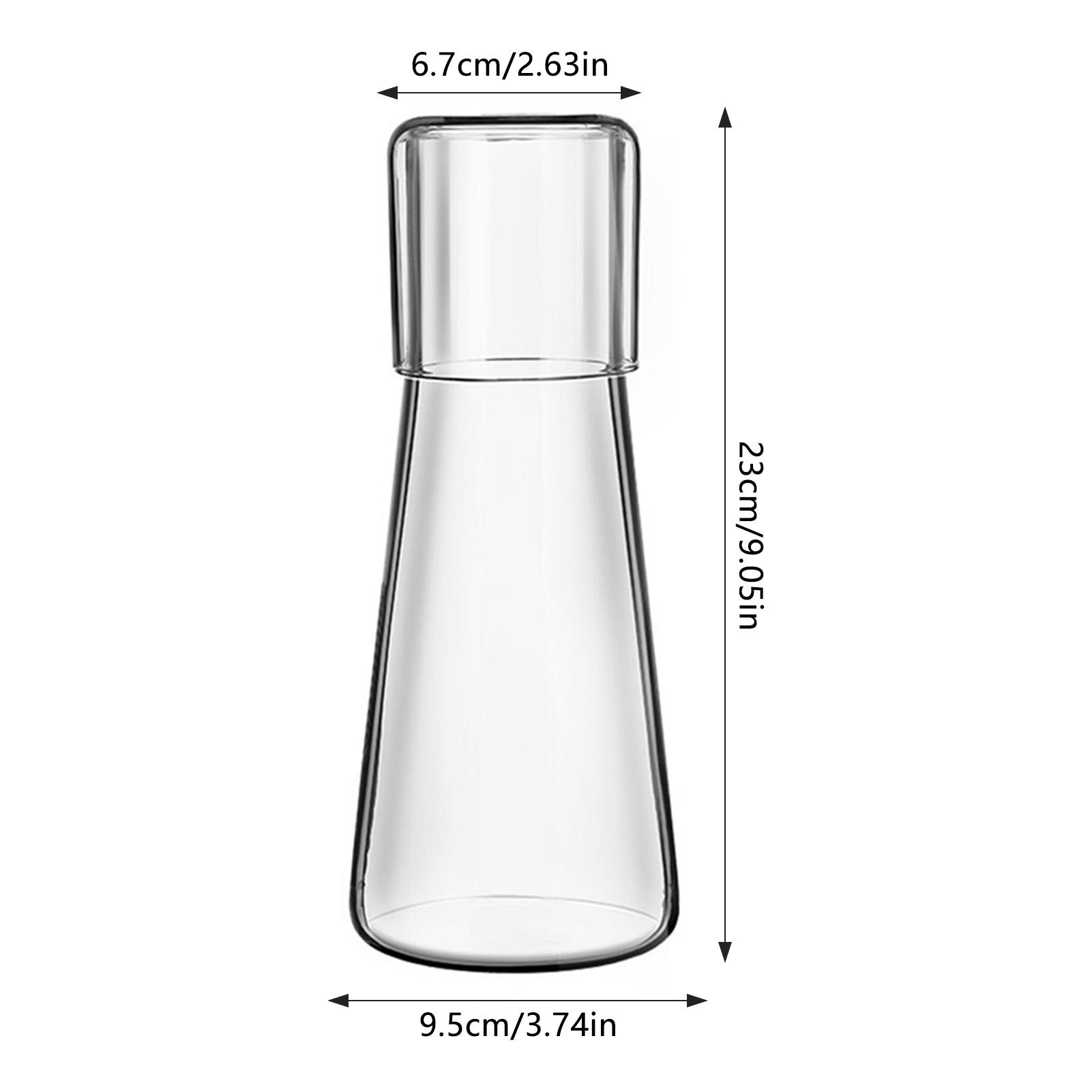 

Прозрачный чайник для воды из высокоборосиликатного стекла, кувшин для воды, кухонная емкость для воды, летняя бутылка для холодной воды с пылезащитной крышкой