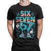Streetwear T Shirt Beach Meme 67 Six Seven 6 7 Italian Brainrot  T-Shirts  Cotton Tee Shirt for Men Y2K Cheap Short Sleeve Tees