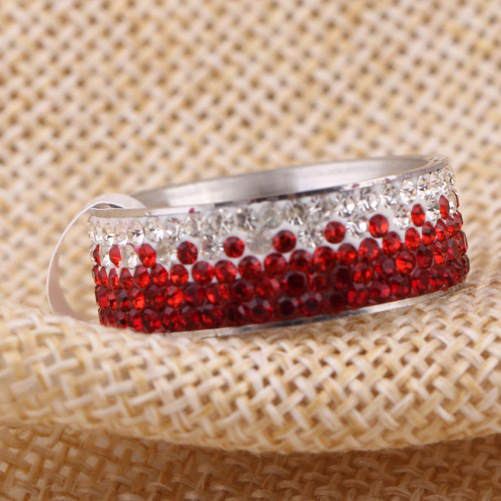 Fashionable 8MM Diamond Gradient Titanium Steel Ring Simple and Stylish for Students