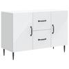 Sideboard with Drawers White 89 X 34.5 X 60 Cm Engineered Wood
