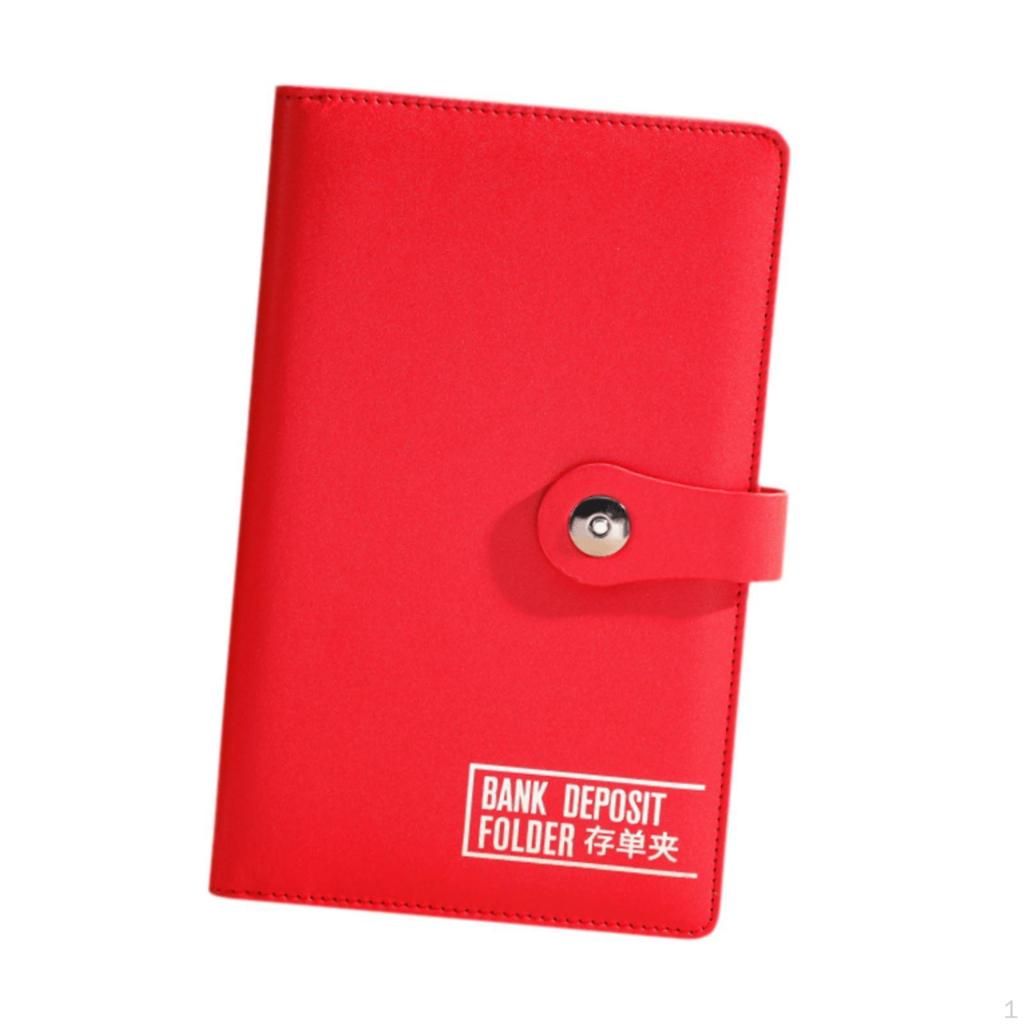 PU Leather Notebook Binder Refillable Loose Money Organiser for Travel Work