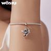 WOSTU 925 Sterling Silver 3D Vintage Pendant Cupid Angel Beads Classic Charm for Women DIY Bracelet Accessories Birthday Gift
