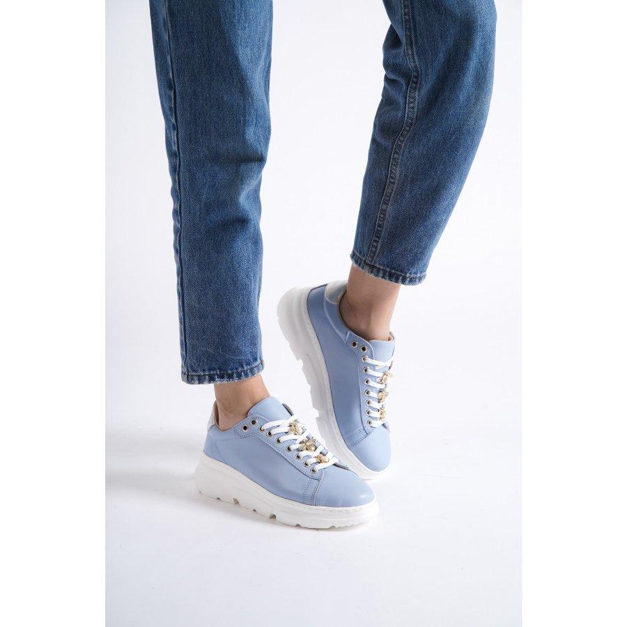 Women's Genuine Leather Thick Sole Casual Shoes Sneakers