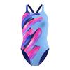 Womens/Ladies Placement Powerback Printed One Piece Swimsuit
