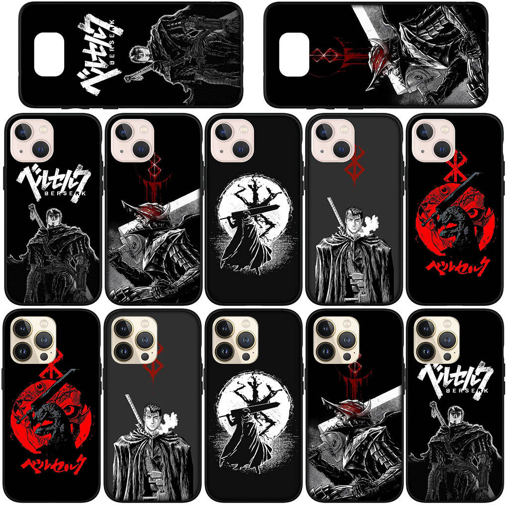 for Motorola Moto Edge 70 60 50 G54 G86 Samsung Galaxy S25 iPhone 17 16 15 Xiaomi Redmi Note 14 13 Pro Max Phone Case Poster Berserk Guts Cover