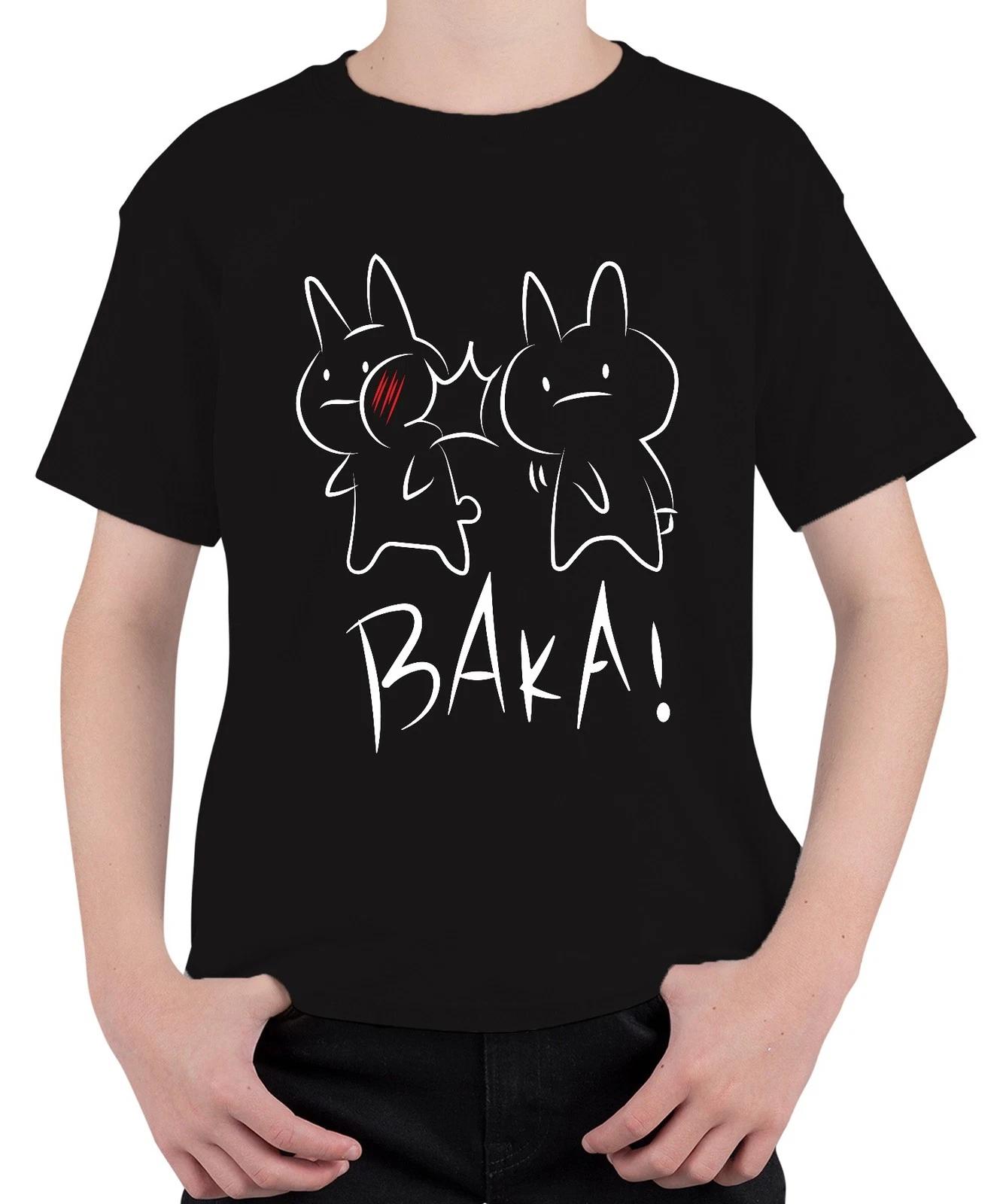 BAKA! Anime Hase Ohrfeige Kawaii Otaku Manga Geschenk Niedlich Unisex Kinder T-S XXXXL
