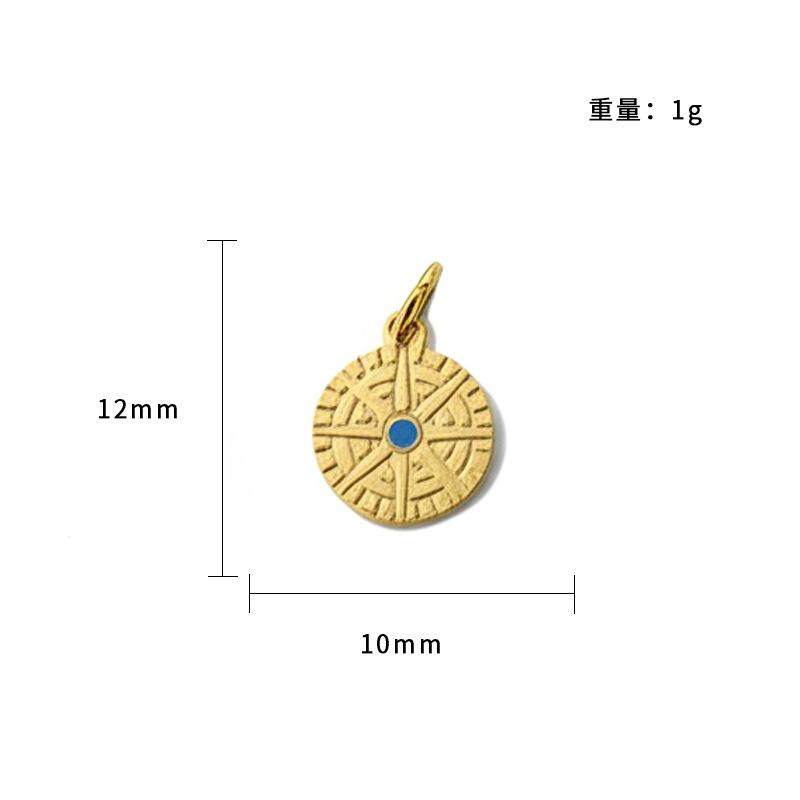 Personalized Small Fresh Stainless Steel Pendant Lucky Safety Bracelet Pendant, Handmade Diy Necklace Jewelry Accessories