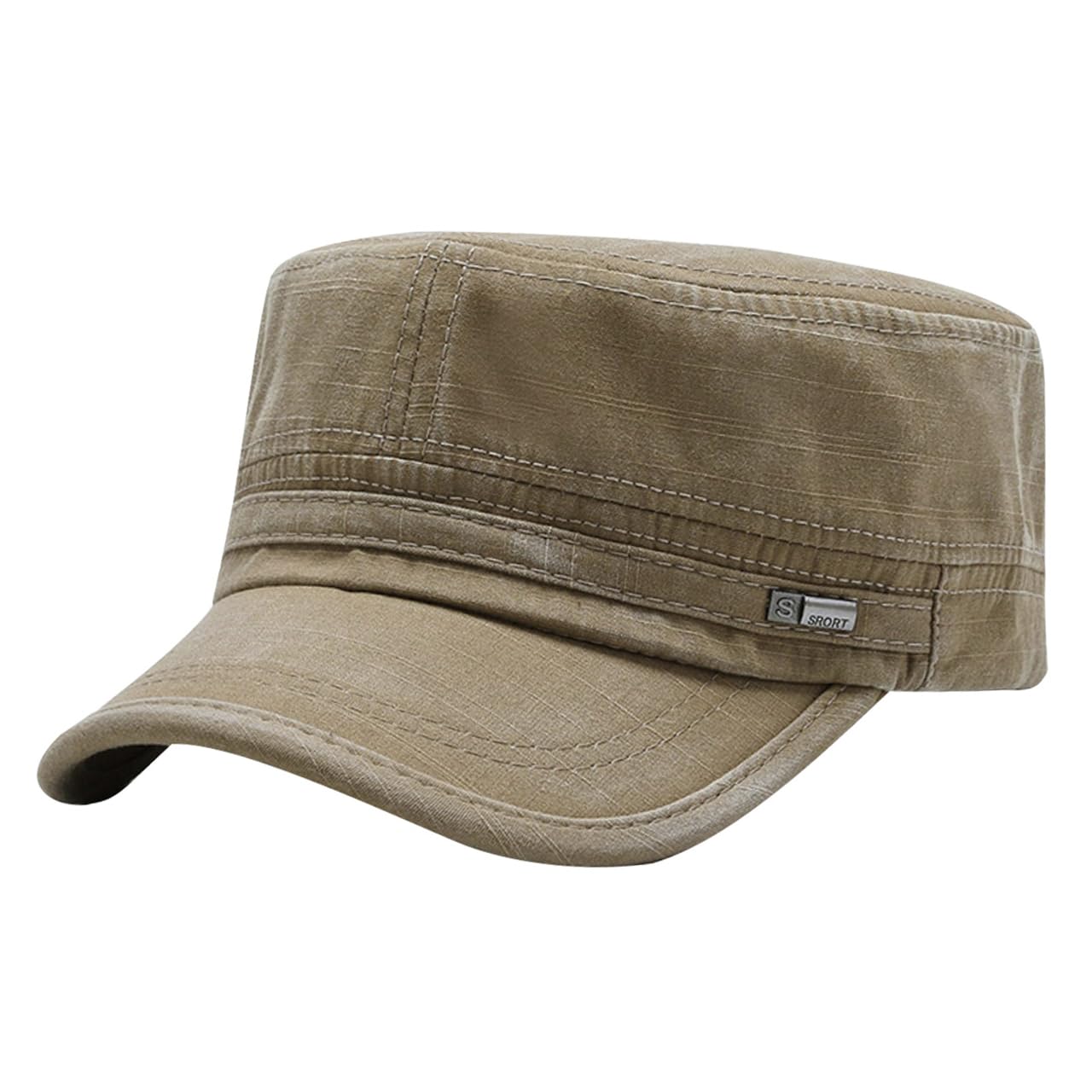 

One Limitation Military Work Stylish and for Men and CP319 Cap, Simple, Women, (Khaki)