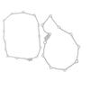 Clutch Generator Cover Gasket For Honda XRV750  Twin VT750C Shadow XL600V Transalp VT600C NV600 NV400