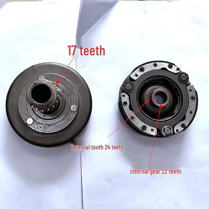 Dual Clutch for Motorcycle Bend-Handlebar: Dayang 100 & Honda 110 C110 17 Teeth