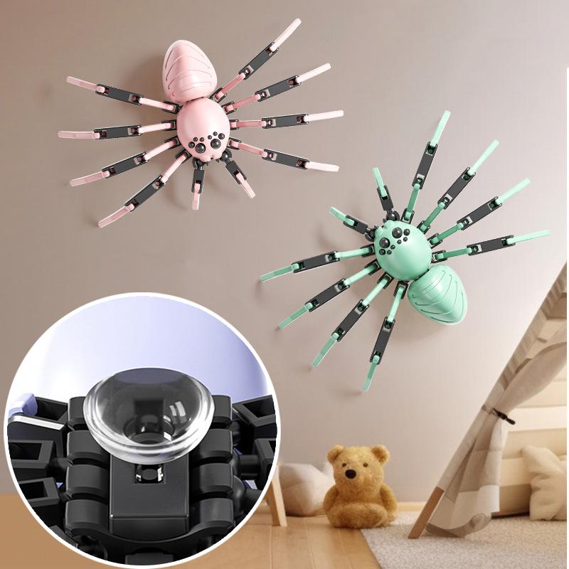 3D-utskrift Rörliga Leder Spindel Kreativ Simulering Djur Handgjord Monterad Modell Leksaker Skrivbordsdekoration DIY Materialkit