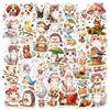 50 Healing Cartoon Cute Animal Creative Stickers Warm Decoration Water Cup Flat Waterproof Sticker