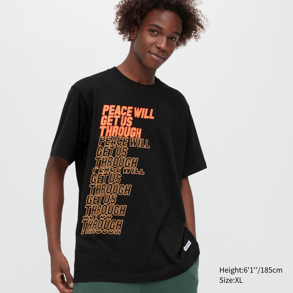 Футболка UNIQLO Shingo Kunieda UT с коротким рукавом и рисунком 09 BLACK/M — фото 3