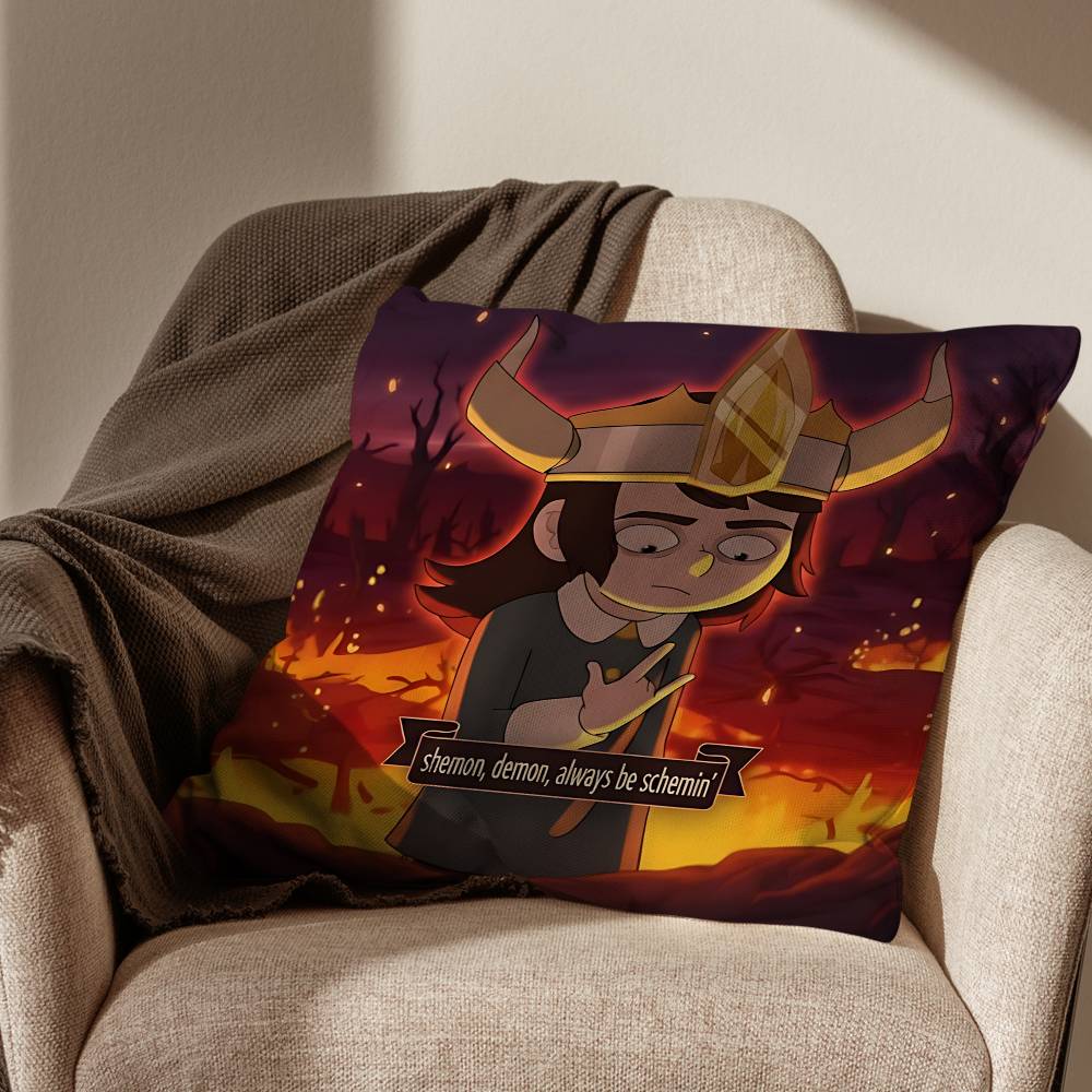 Cool Abaddon HHaunted Hotel Pillow Case Antidustmite Pillowcase Invisible zipper silky short plush Sofa cushion cover