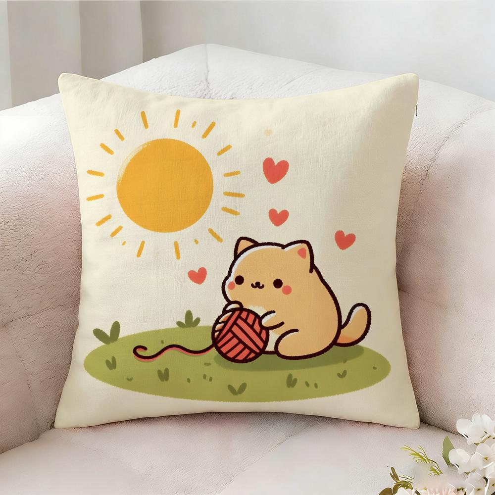 Love Cats Home Decor Pictures Pillow Case Pillowcase Doublesided Printed Sofa Cushion Bedroom Headboard Pillow