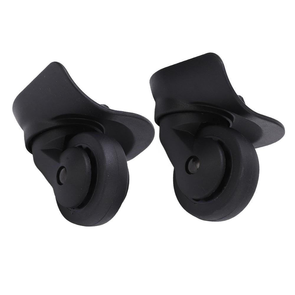 1 Pair Swivel Luggage Wheel Replacement Black Suitcase Accessories Trolley Case Wheel Luggage Repair Wheel Luggage Repair