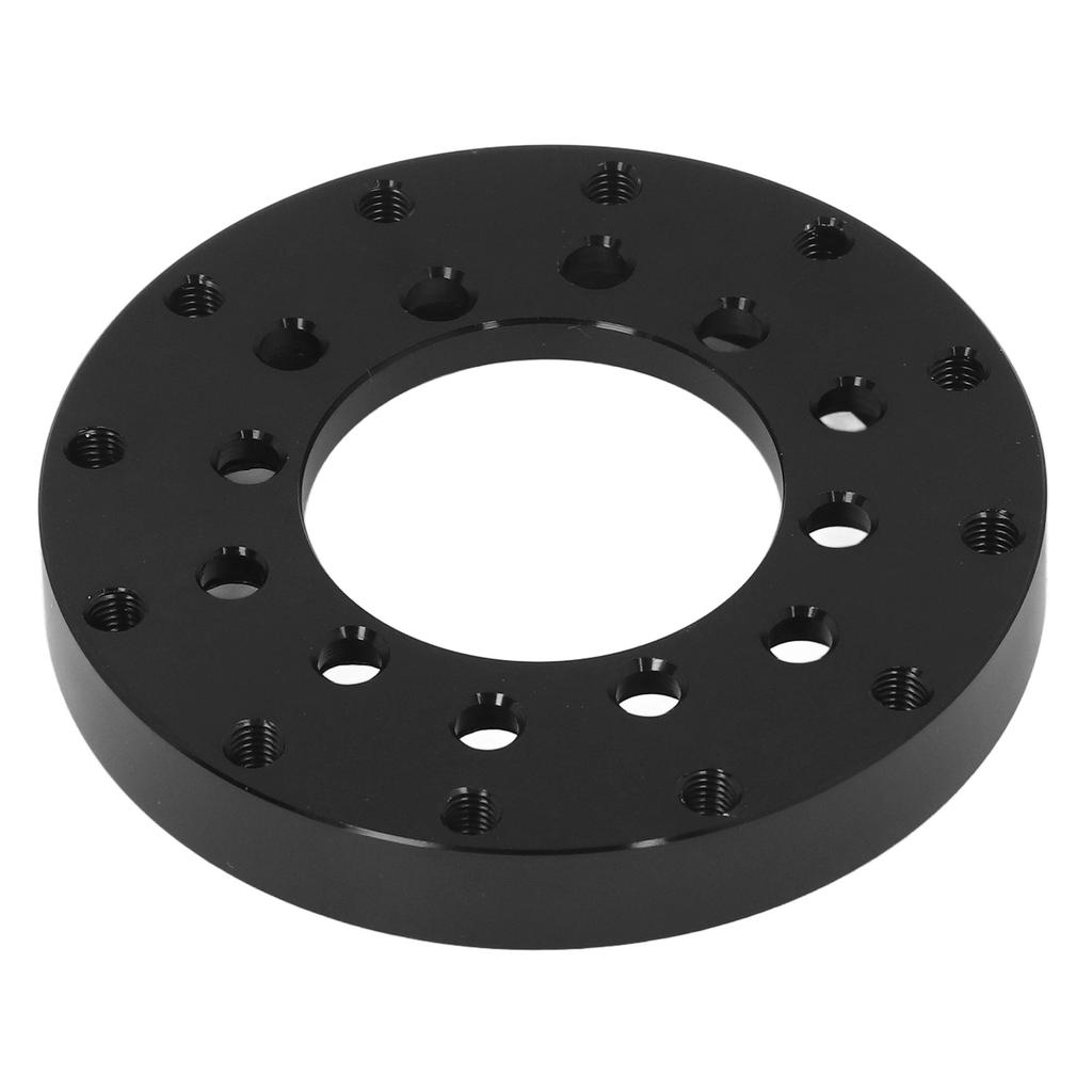 Alloy Steering Wheel Adapter Plate Black Replacement Accessories Car Gaming Steering Wheel Adapter