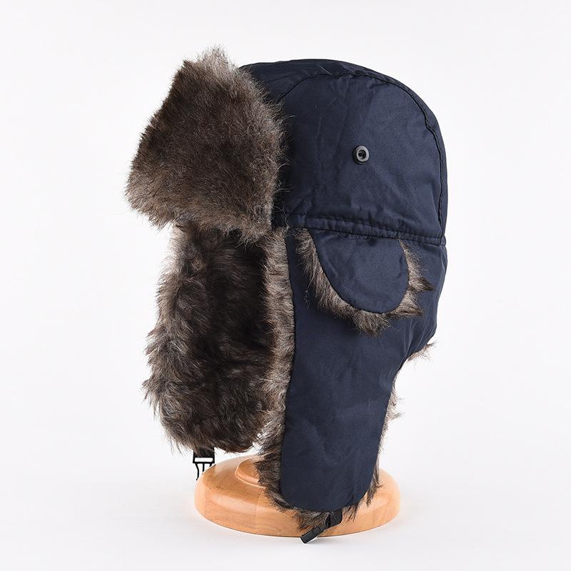 Thunderhead Cap Men's Fall and Winter Warm Cotton Cap Children's Mask Cap Plush Ear Protection Cycling Cap Europe and The United States