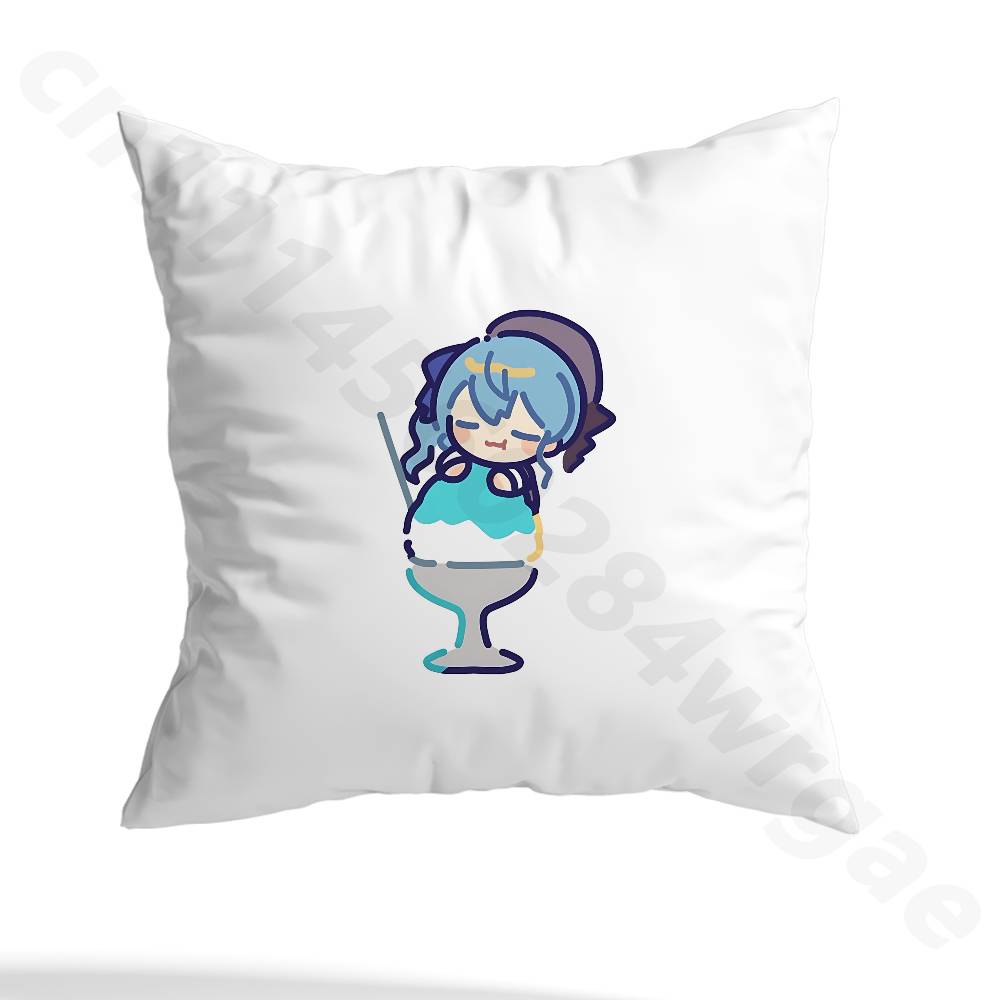 H-hoshimachi suisei pillowcase casual style decoration, suitable for home decoration (excluding pillow core)