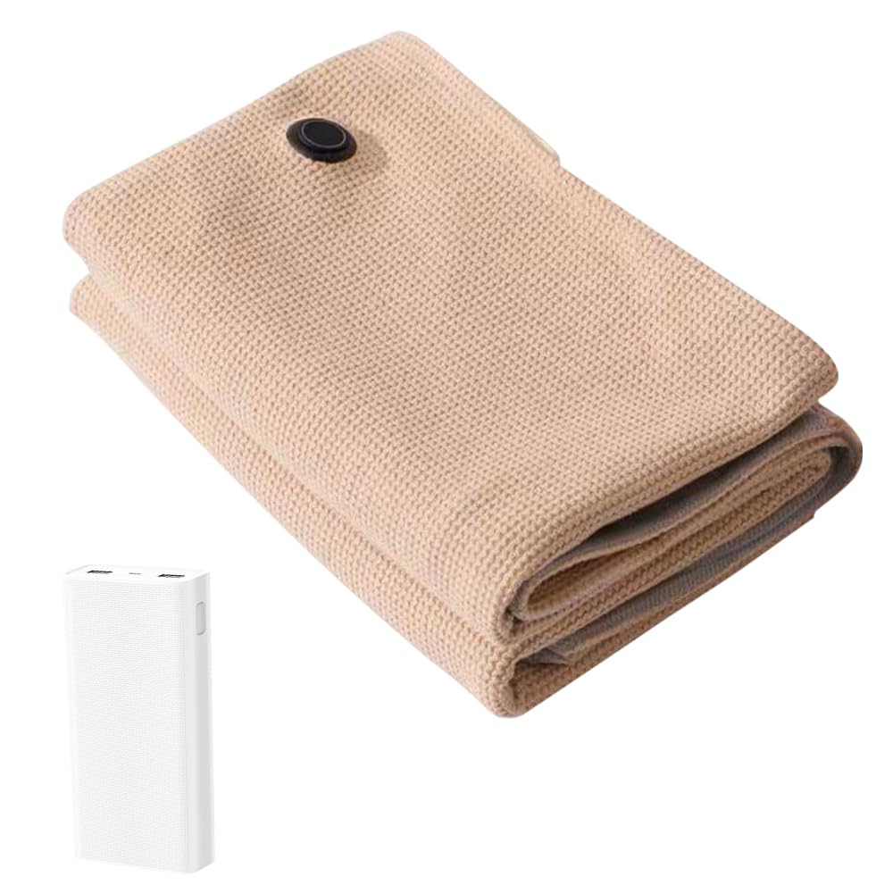 USB Heated Shawl Wrap for Women,Soft Zipper Electric Shawl with 10,000 mAh Power Bank Softs Zippers Heateds Shawl for Home,Outdoors