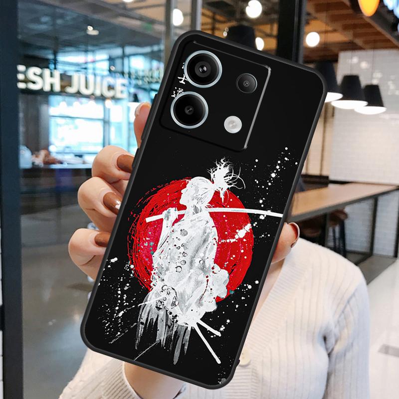 Japanese Bushido Samurai Case For Xiaomi Redmi Note 11 9 10 12 13 14 15 Pro Plus Redmi 15 15C 10C 12C 13C 14C Cover