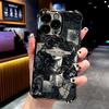 Medusa Petrochemical Electroplate AntiDrop Clear Phone Case For iPhone 16 Pro Max 15 14 Plus 13 12 11 17 Air 16E Clear Cover