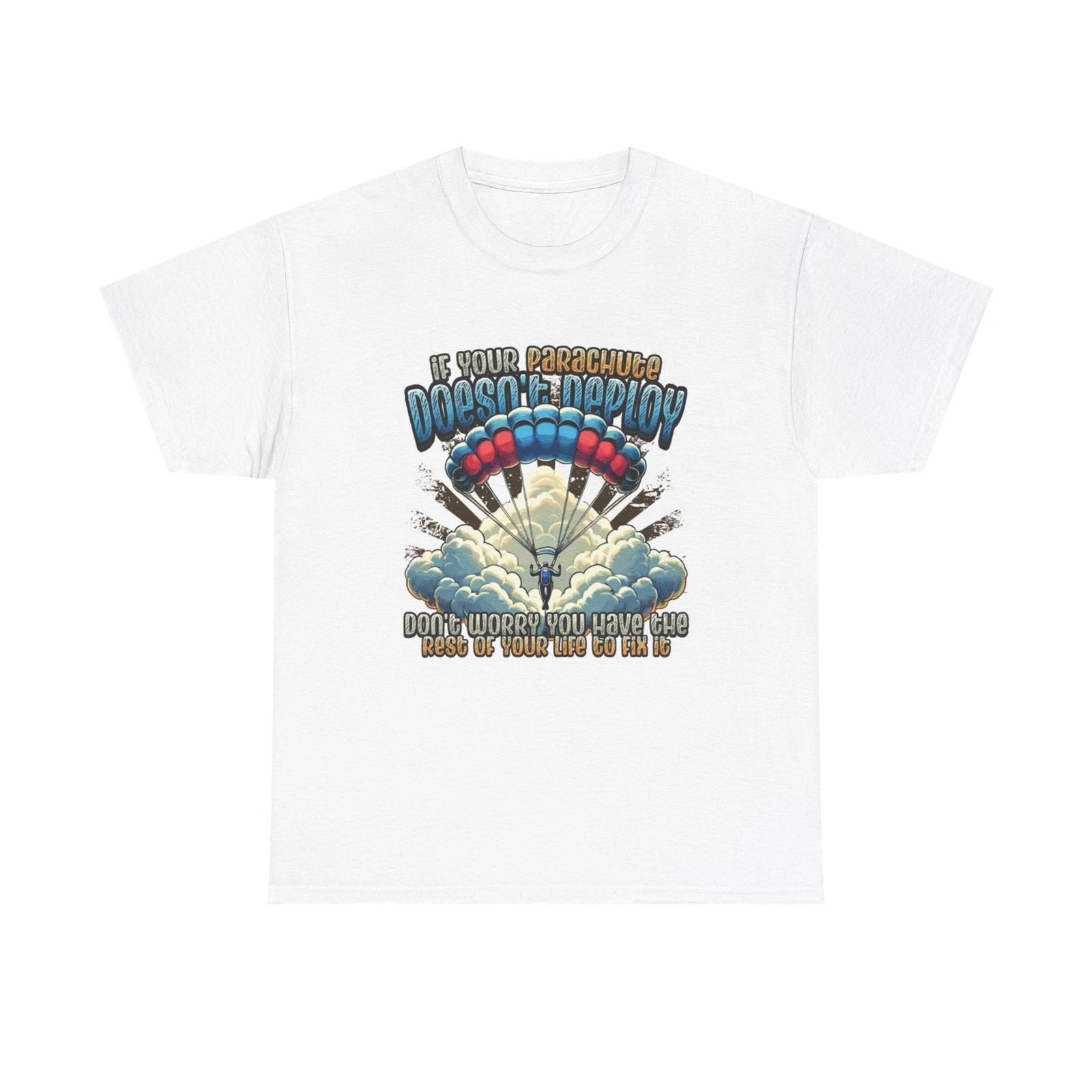 Men s and Women s T-shirts Funny Skydiving Graphic XS