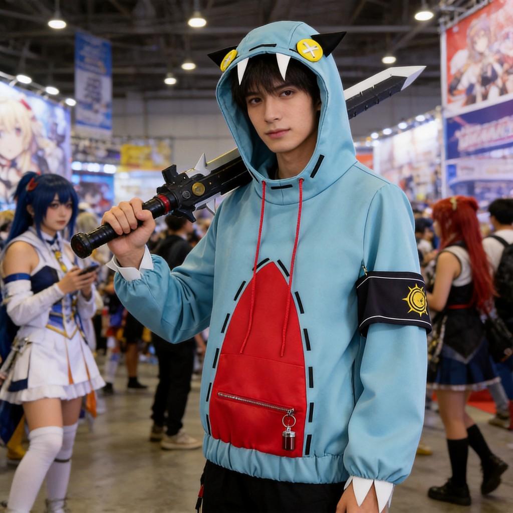 Gachiakuta Guita Cosplay Costume For Anime Role Play Street Style Polyester Material