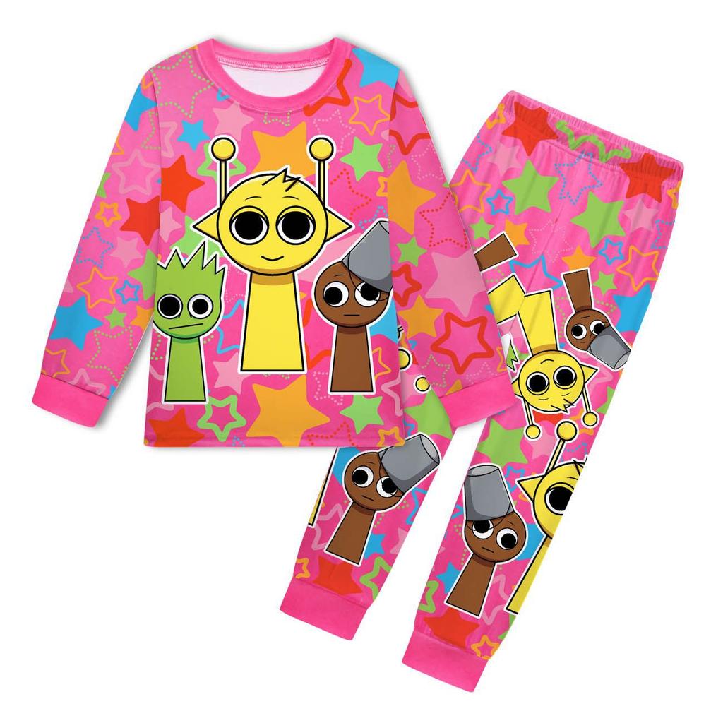 Children's Set Casual Loungewear Fashion Print Clothing Sets Girls