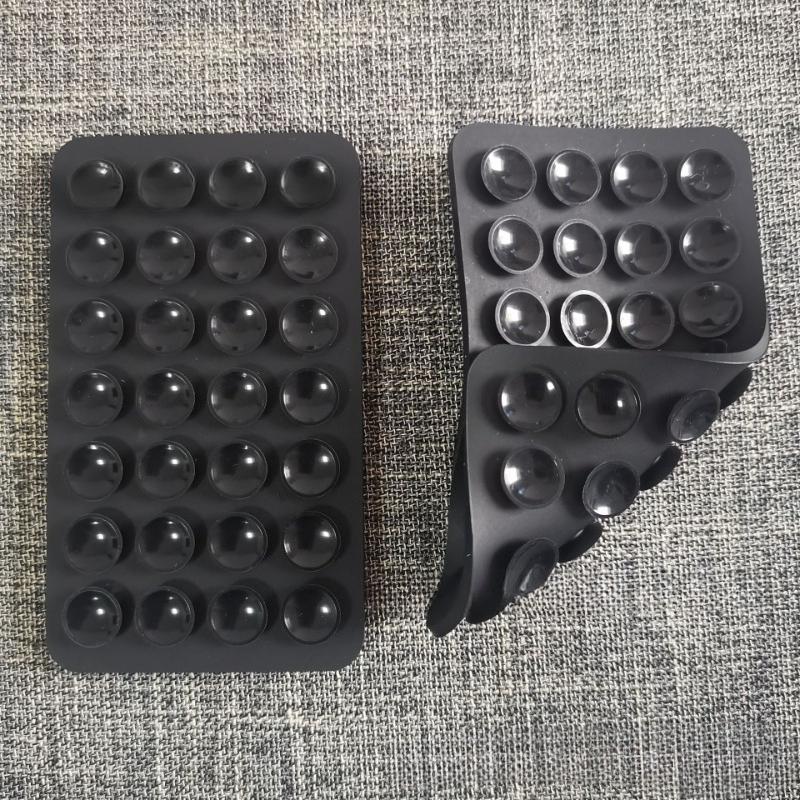 1Pc Silicone Suction Pad Double Sided for Mobile Fixture Suction Cup Backed Adhesive Sucker Pad Storage for Fixing Party Gifts