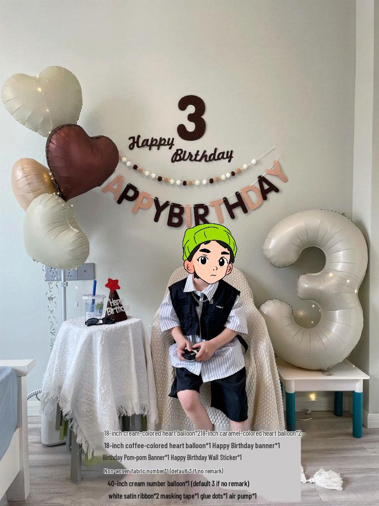 Children's 1st Birthday Number Balloons for Party Decorations and Photo Props.