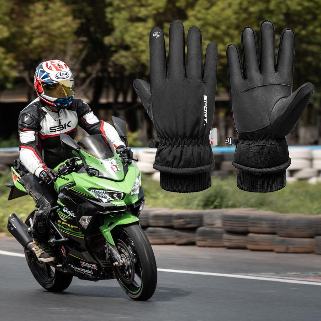 KELEVO Outdoor Winter Gloves with 3M Fleece and Cold Weather Protection Touchscreen and Ideal for and Unisex Men's Thinsulate, Lining, (-15°C).