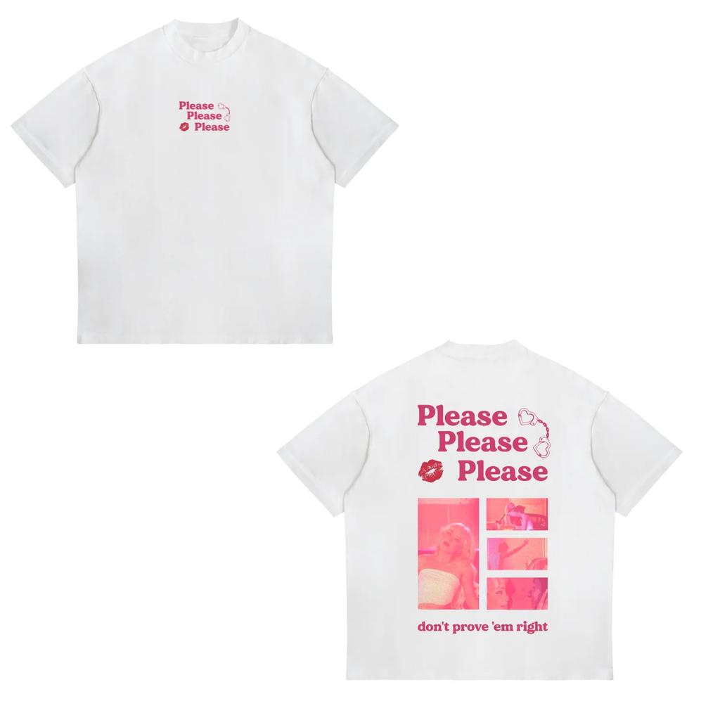 Sabrina Carpenter Concert Printed TShirt Womens Unisexs Unisex Shortsleeved Retro Street Y2K Casual Fashion Tops Clothing