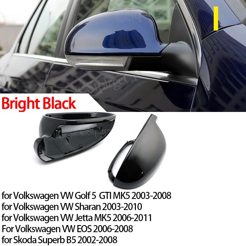 Carbon Look Side Wing Mirror Cover for VW Golf 7.5 MK7 7 GTD R GTI 6 Passat B7 CC Scirocco Polo 6R 6C MK6 Cap for Jetta 6 MKVI