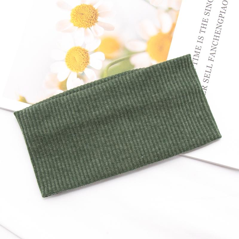Women Solid Color Yoga Knitted Headband Cotton Wide Turban Twisted Knotted Headwrap Fashion Girls Hairband Hair Accessories